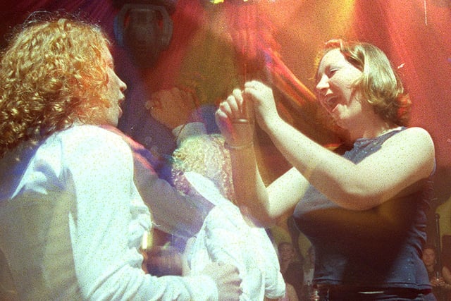Revellers at the opening of Heaven and Hell Club in 1998