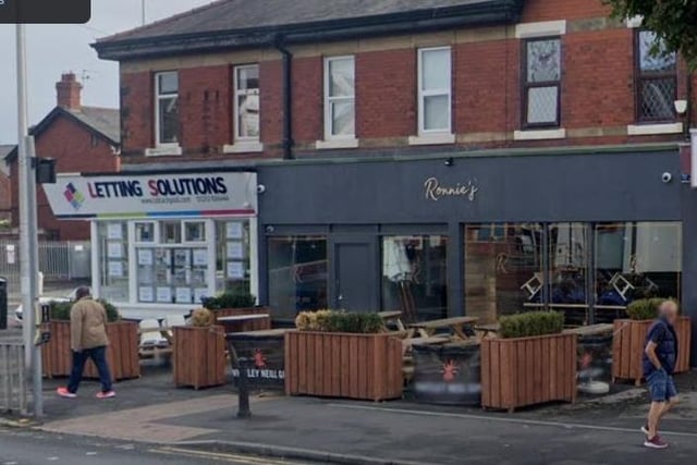 Ronnie's Bar and Eatery | 54-56 Whitegate Drive, Blackpool | Rated one star | Inspected on November 30