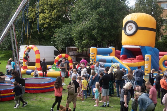 St Annes Music Festival even brought along some Minions to the event in the shape of a boucy castle