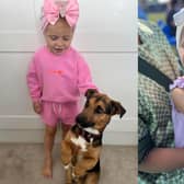 A fundraising match is being held for Verity and her family on Friday, July 28. Left: Verity on the way to her latest MRI scan.