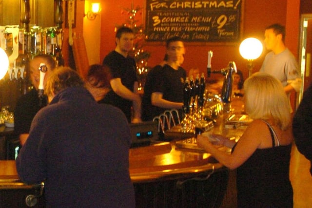 At the bar back in 2005