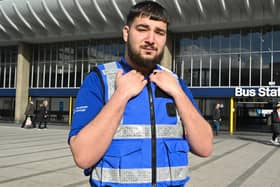 Roman Karasz, one of Lancashire's new team of public transport safety officers, pictured at Preston Bus Station