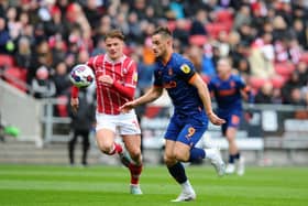 Jerry Yates missed a golden chance to give Blackpool the lead in the first-half