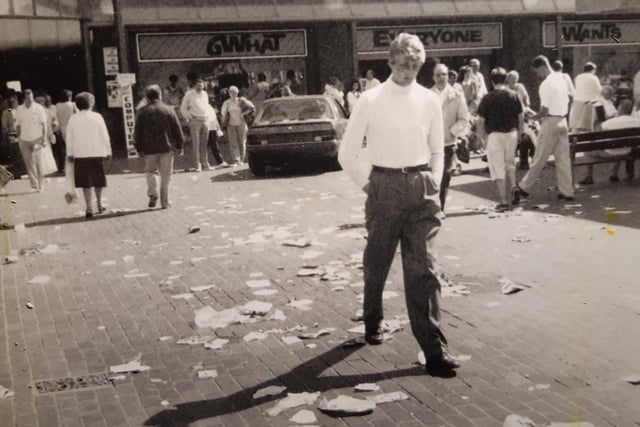 This was August 1990. The story pinned to the picture suggested that Blackpool had the country's most litter strewn streets. However it also had the best health service in the country and one of the lowest crime rates