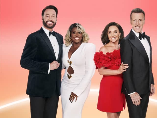 Strictly Come Dancing judges (left to right) Craig Revel Horwood, Motsi Mabuse, Shirley Ballas and Anton Du Beke. Photo credit: Rob Parfitt/BBC