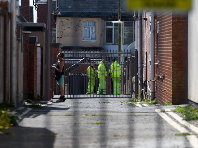Traffic and pedestrians were held at intervals lasting around three minutes whilst filming took place.