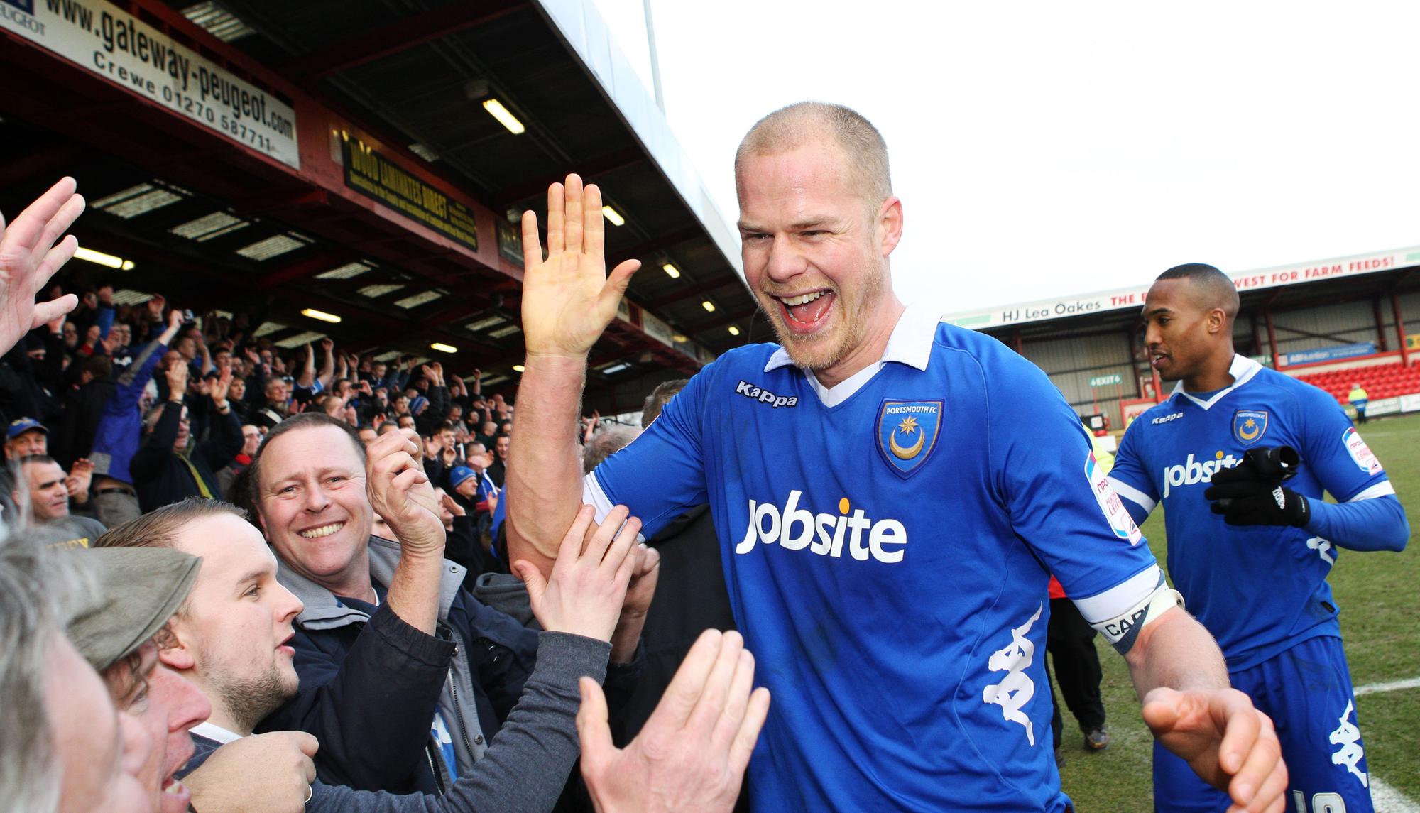 After a 23-game winless run and with the club in disarray, Pompey fans finally had something to smile about at Crewe in 2013.