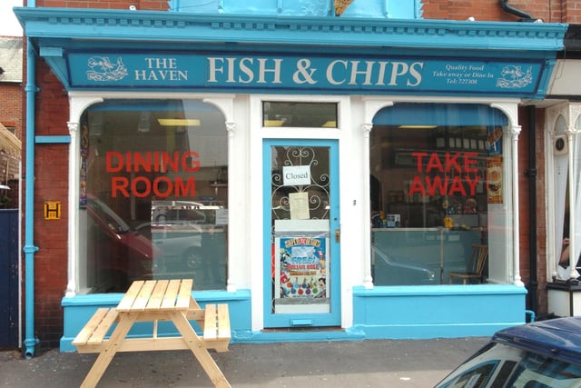 Exterior of 'The Haven' fish and chip shop at Alexandria Drive, St Annes