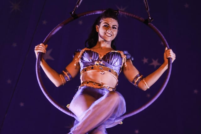 Performer Romy Bauer, 33, has been performing in the circus since the age of two, with her families links to the big top going back seven generations.