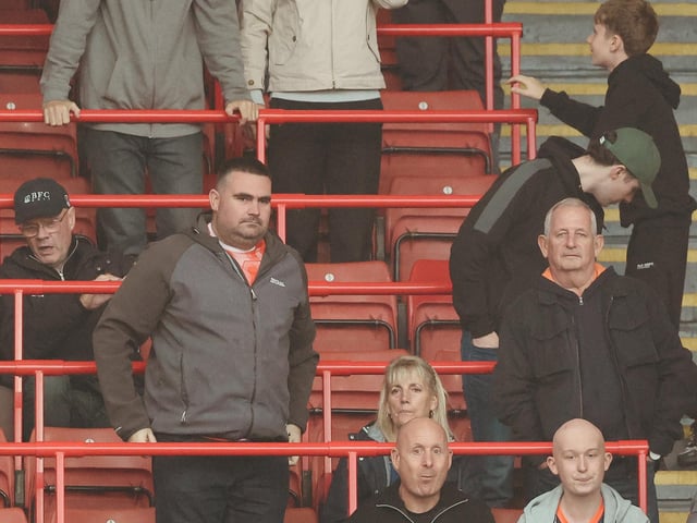 Seasiders supporters made the midweek trip to Oakwell.