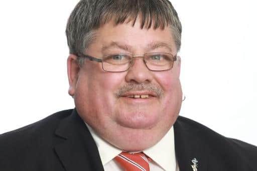 William Walker was suspended from the DUP after his arrest in February (Credit: Newry, Mourne and Down District Council)
