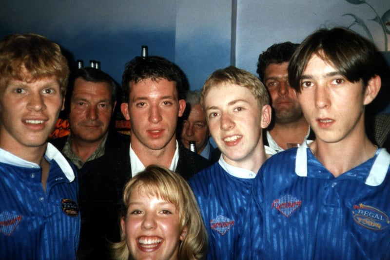 This was when Robbie Fowler came to Rumours Nightspot in 1996. Are you also in the photo?