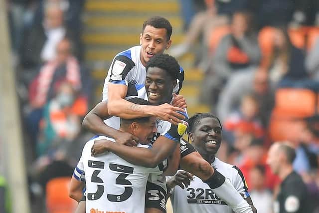 Malcolm Ebiowei scored Derby's first goal of the afternoon