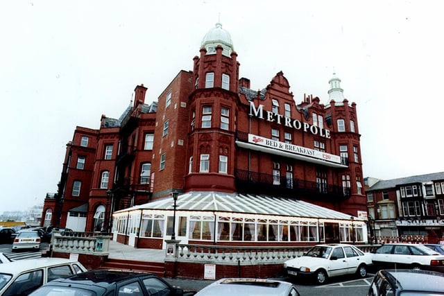 This is the Metropole Hotel in 1998. It's one of the resort's oldest hotels and back in the 90s it was known as Butlins Metropole Hotel