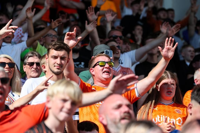Blackpool fans have been getting behind their team so far this season.