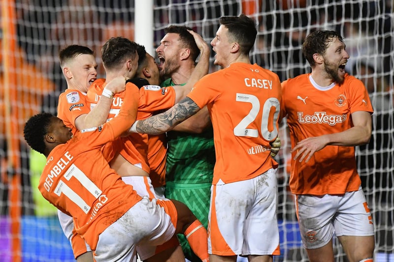 The victory meant a lot to the Blackpool players.