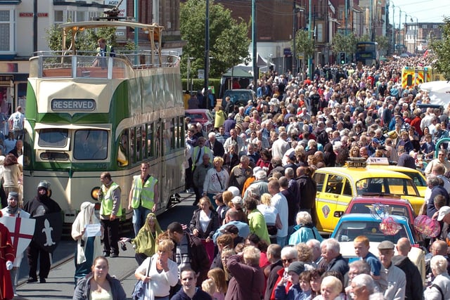 By the time this photo was taken in 2008 Tram Sunday was called Fleetwood Transport Festival