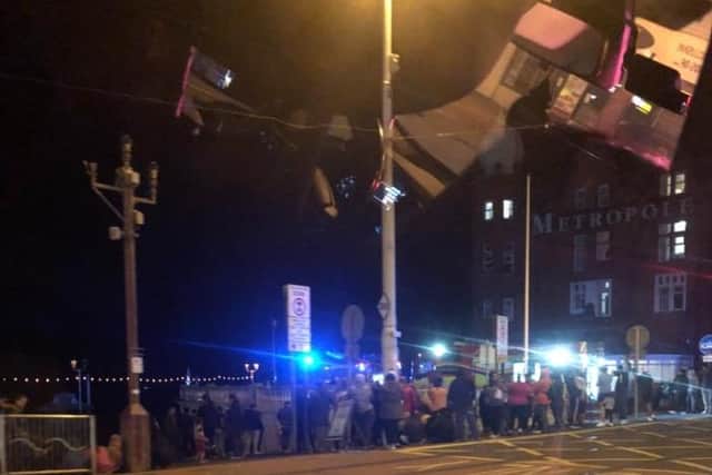 Lancashire Fire and Rescue Service were called out to Metropole Hotel in Blackpool last night.