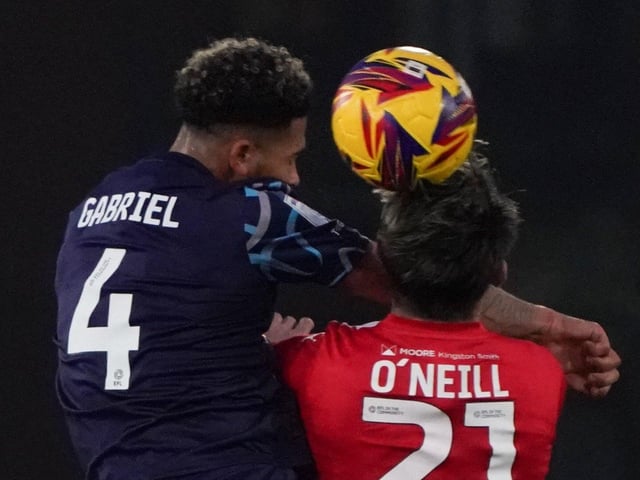 Jordan Gabriel was in the starting XI for the midweek game at the Exercise Stadium.