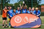 Lots of young footballers were at Stanley Park on Monday for the Jimmy Armfield Memorial Trophy Picture: Blackpool FC Community Trust