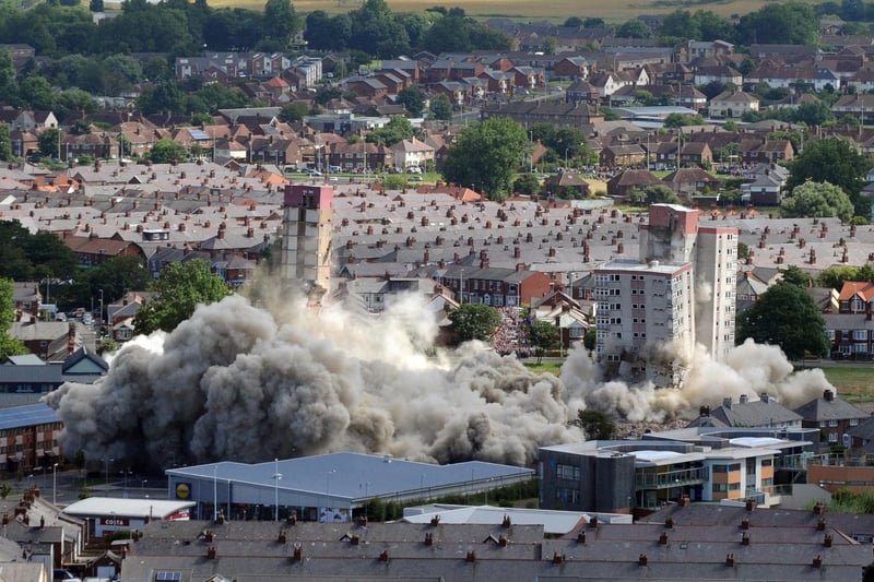 Coming down - the demolition of Layton Flats in 2016