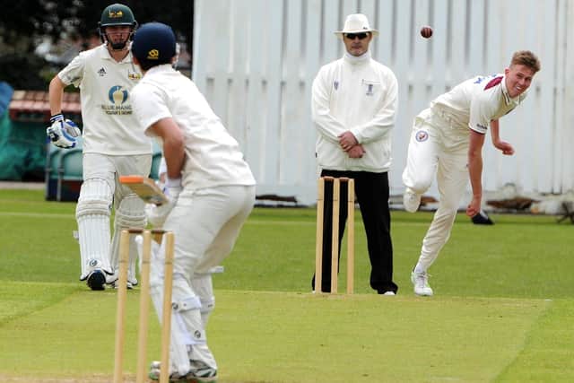 Lytham  bowler Jack Saunders picked up five wickets last weekend Picture: Paul Heyes