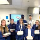 Highfield pupils pictured with their culinary creations