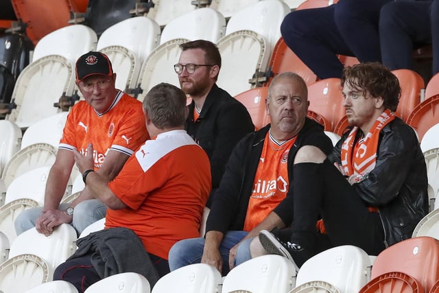 Blackpool fans enjoy the pre-match atmosphere
