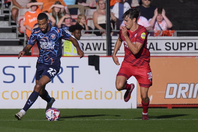CJ Hamilton found himself in a number of good positions against Crawley but was unable to execute with the ball.