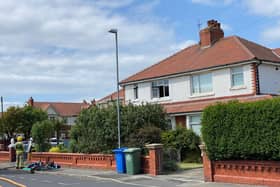 On arrival, firefighters found the first floor bedroom 'well alight' and crews remained in attendance for around three hours