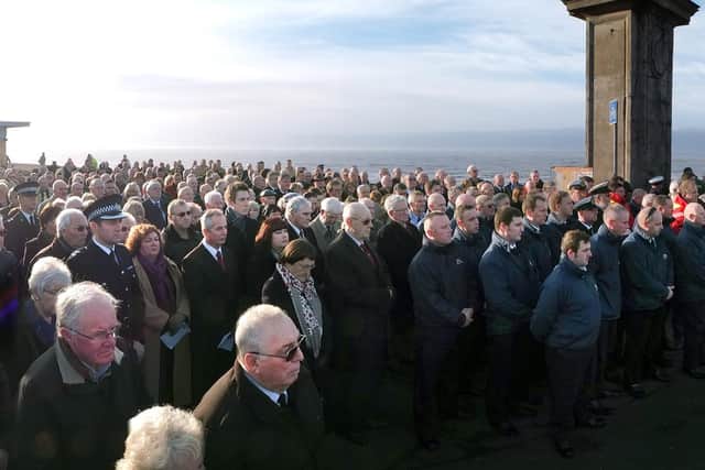 Hundreds gathered to pay tribute at a memorial service to mark the 30th anniversary of the sea tragedy in 2013.