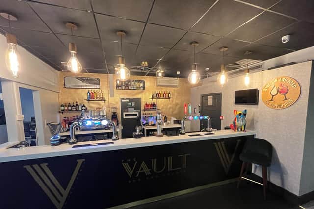 Inside The Vault, the new bar planned to open this month at the former Barclays Bank building in Cleveleys.