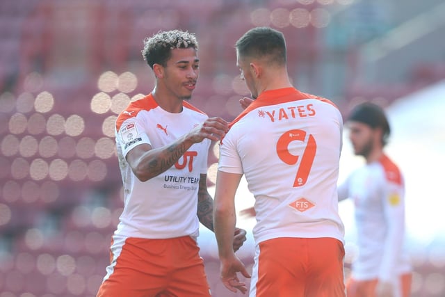 Yates bagged twice as Blackpool saw off Charlton 3-0 at The Valley to move within touching distance of the play-offs with games in hand.