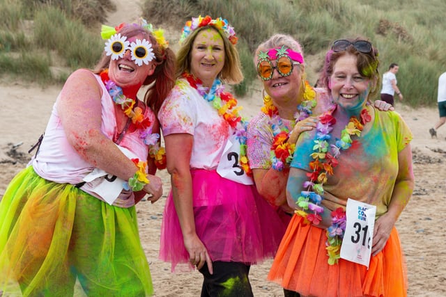 Competitors take part in the Trinity Hospice Blackpool Colour Run. Photo: Kelvin Lister-Stuttard