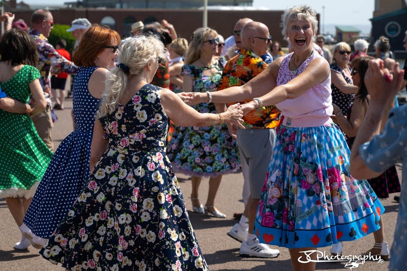 More fun in the sun on St Annes prom, as jivers let loose