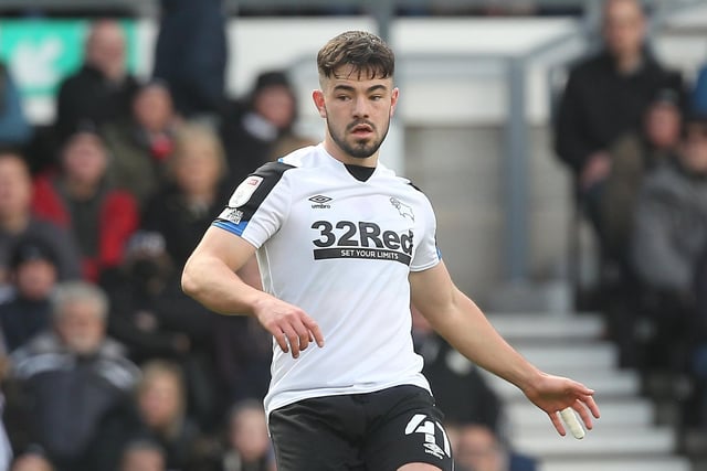 Given Derby's uncertain future, the defender's future has yet to be decided. The 20-year-old made his Rams debut in December and has since made 18 appearances under Wayne Rooney, scoring his first goal against Blackpool at the end of April.