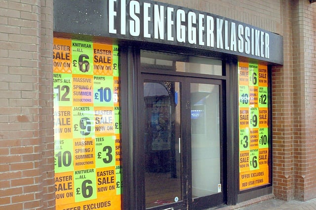 The Eiseneggerklassiker shop on Victoria Street closed down in 2005