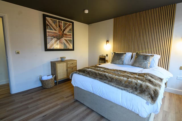 And here's the bedroom of the Loft Suite at The Old Bank Apartemnts, Talbot Square, Blackpool. Photo: Kelvin Stuttard