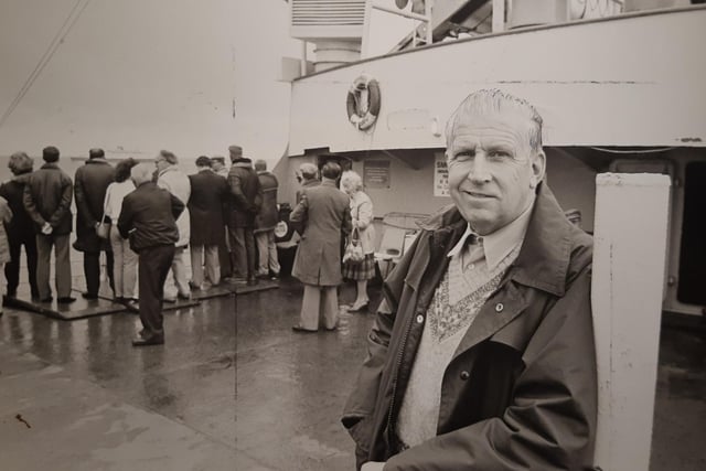 Jack Whipp was a dedicated traveller and organised walking trips on the Isle of Man. He is pictured in 1985