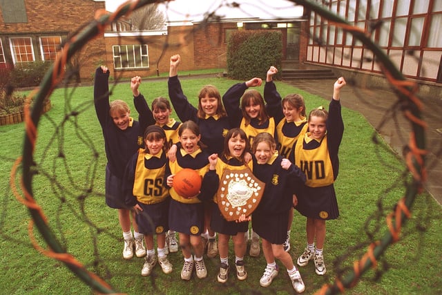 Mereside  Primary School Netball team won the school's netball rally at Stanley Park in 1996. Pictured are Stacey Burke, Tracey Gardner, Rachel Bashforth, Stacey Shorrocks, Lisa Robinson, Talia Westhead. Front, from left, Natalie Hall, Stacey Manning, Leanne Grundy and Sherlaine Roberts