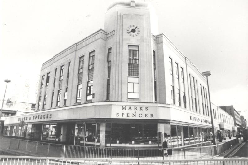 The Edith Centre, Marks and Spencer Store at the junction of Bank Hey Street and Albert Road, probably 1970s