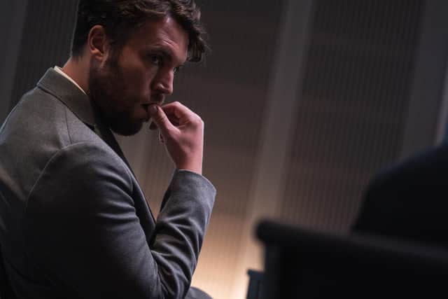 Dr James Ford (Tom Hughes) is under investigation in the new series of Malpractice (Picture: World Productions/ITV)