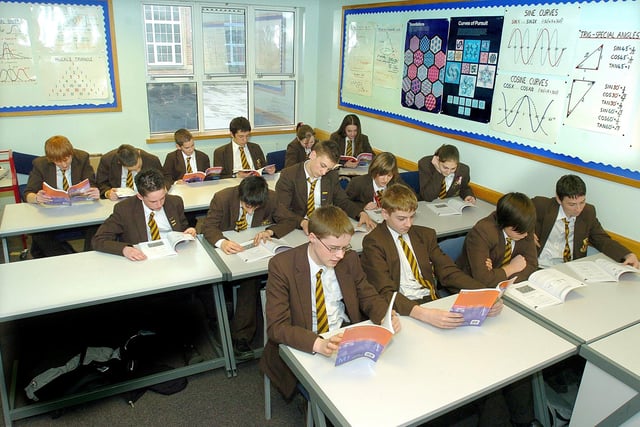 High Flying maths students in a lesson, 2003