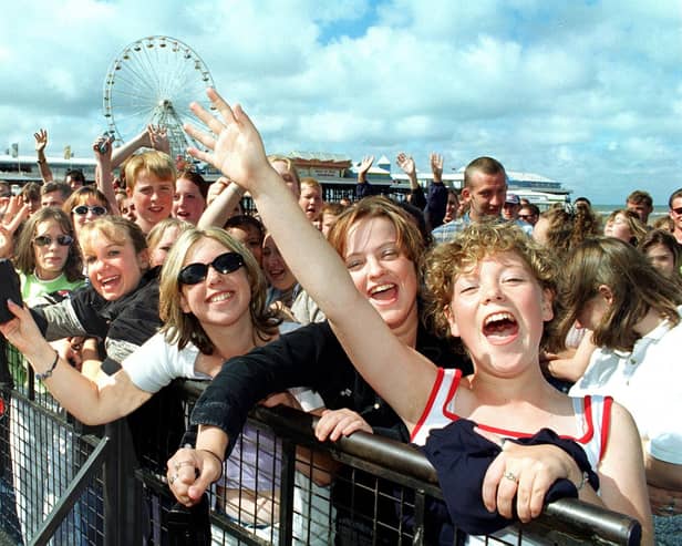 Some of the young people waiting for the fun to start in 1997