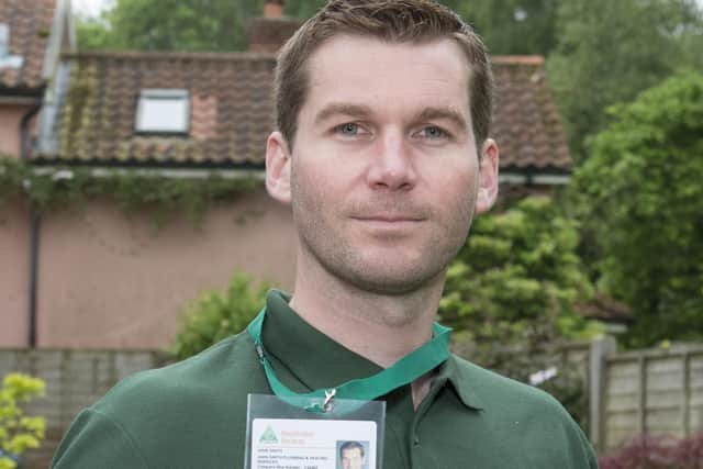 Look for the badge – an OFTEC technician with his ID