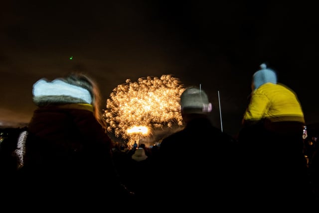 The sky was lit up by colourful displays at the Lytham Round Table fireworks display at Fylde RUFC