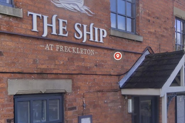 Ship Inn, Bunker Street, Freckleton was handed a three-out-of-five rating after assessment on September 26.