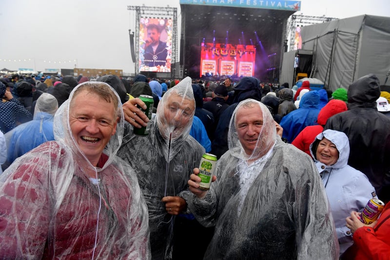 Friday night at Lytham Festival: crowds were in good spirits in spire of the rain