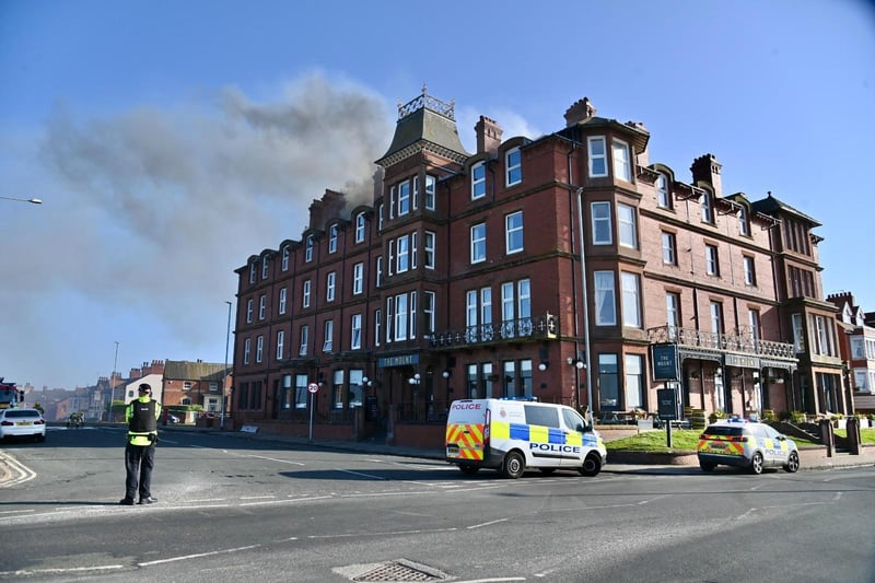 Residents quickly took to social media after the fire broke out, with one person reporting they could see the smoke from Barrow.