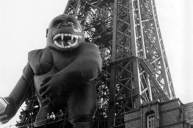 King Kong at The Tower in 1984. He became an icon of the times. It was all about a reimagined telling of the classic movie which was being specially created after a £680,000 Arts Council England grant to the Grand Theatre in Blackpool